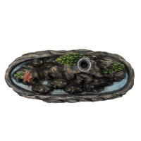 PT Mountain Village Resin Backflow Incense Burner