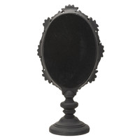 PT Black Rose Resin Dressing Table Mirror