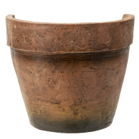 ديكور وعاء من الراتينج مطلي يدويًا لحديقة العبارة PT