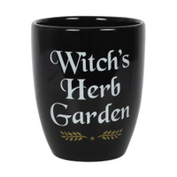 Vaso de cerâmica para jardim de ervas bruxas pretas Pt
