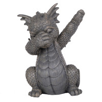 PT Dabbing Dragon hars huis en tuin decor beeldje