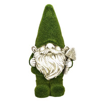 PT Green Mossy Garden Gnome Home and Garden Decor Figurine