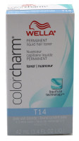 Wella color charm nestemäinen väriaine #t14 vaalea tuhka blondi x 3 pakkausta