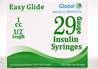 GLOBAL INS SYR 29G 1ML 1/2"