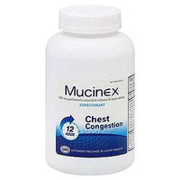 Mucinex expectorant comprimé à libération prolongée 600 mg 500 ct