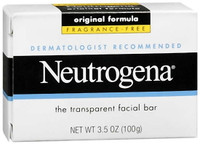 Neutrogena Fragrance Free Transparent Facial Bar, Original Formula, 3.5 Ounce 