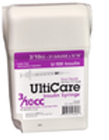 Jeringa UltiCare UltiGuard 31G 3/10cc 5/16 pulgadas 100/caja (07439)