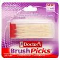 Doctors Brushpicks Dental Toothpicks - 120 Each - 24 Pack (1 Case)