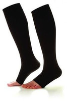 Dr Comfort Knee Socks Supports 20-30 mmhg Compression Wear Open Toe Shape to Fit