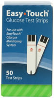 Easy Touch Glucose Test Strips, With Easy Touch Glucose Monitoring System - 50 ea