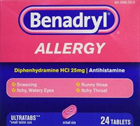 Benadryl Ultratab -tabletit 24 ct