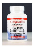 Windmill Calcium Citrate Plus D3 soutient la santé des os et la vitamine D3 - 60 comptes