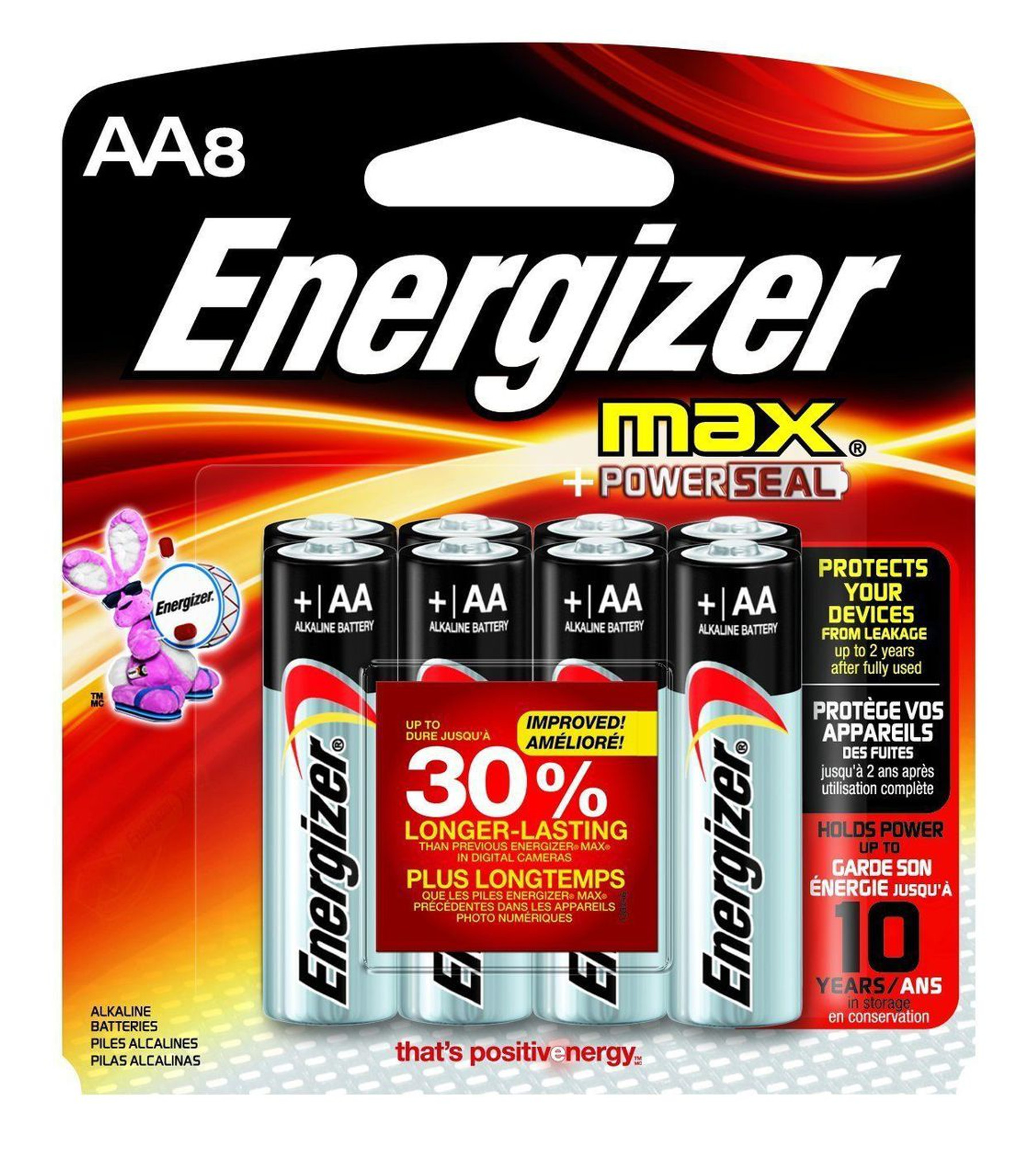 Energizer MAX AA Batteries - Pack of 8