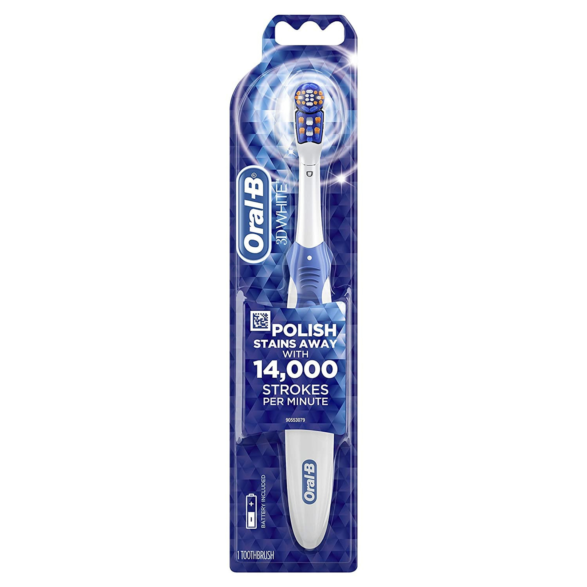 Oral-b 3d white action batterij-aangedreven 1 ct