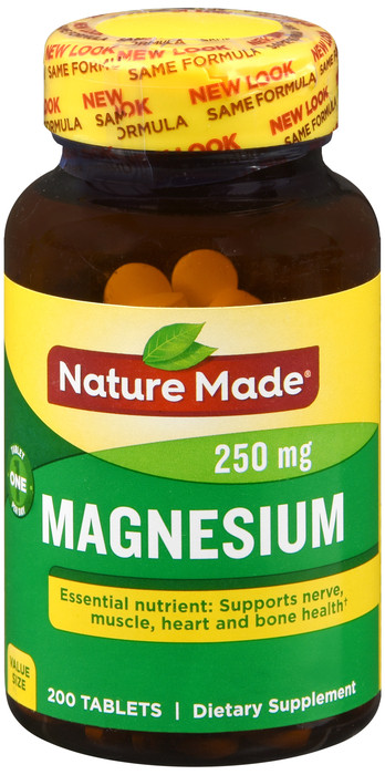 Nature Made Magnesium Oxide 250mg Tablets 200 Count