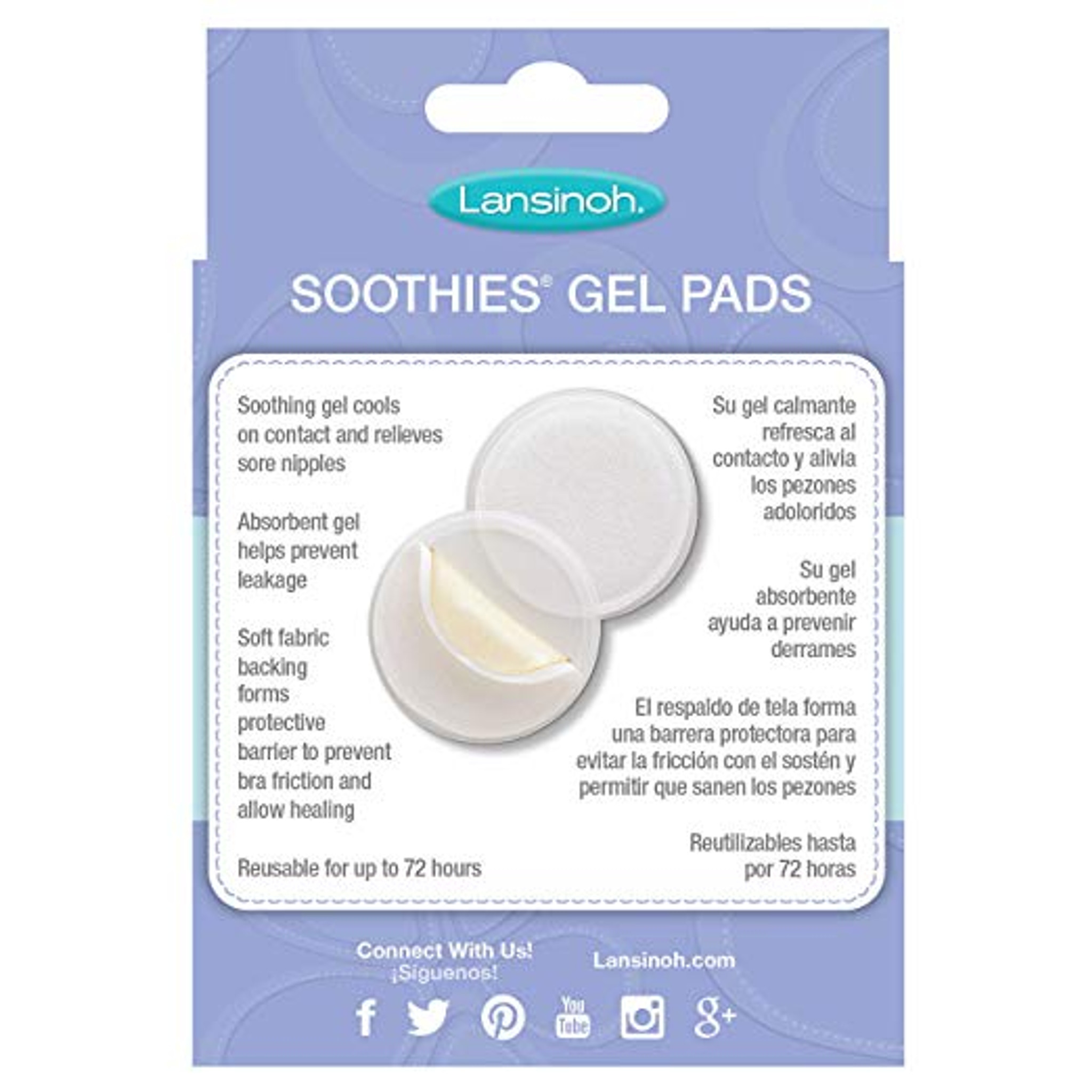 Momcozy Soothing Gel Pads, Instant & Long Cooling Relief for Sore Nipples,  Made Without BPA, Hydrogel Pads with Lanolin for Breastfeeding, 6 Count