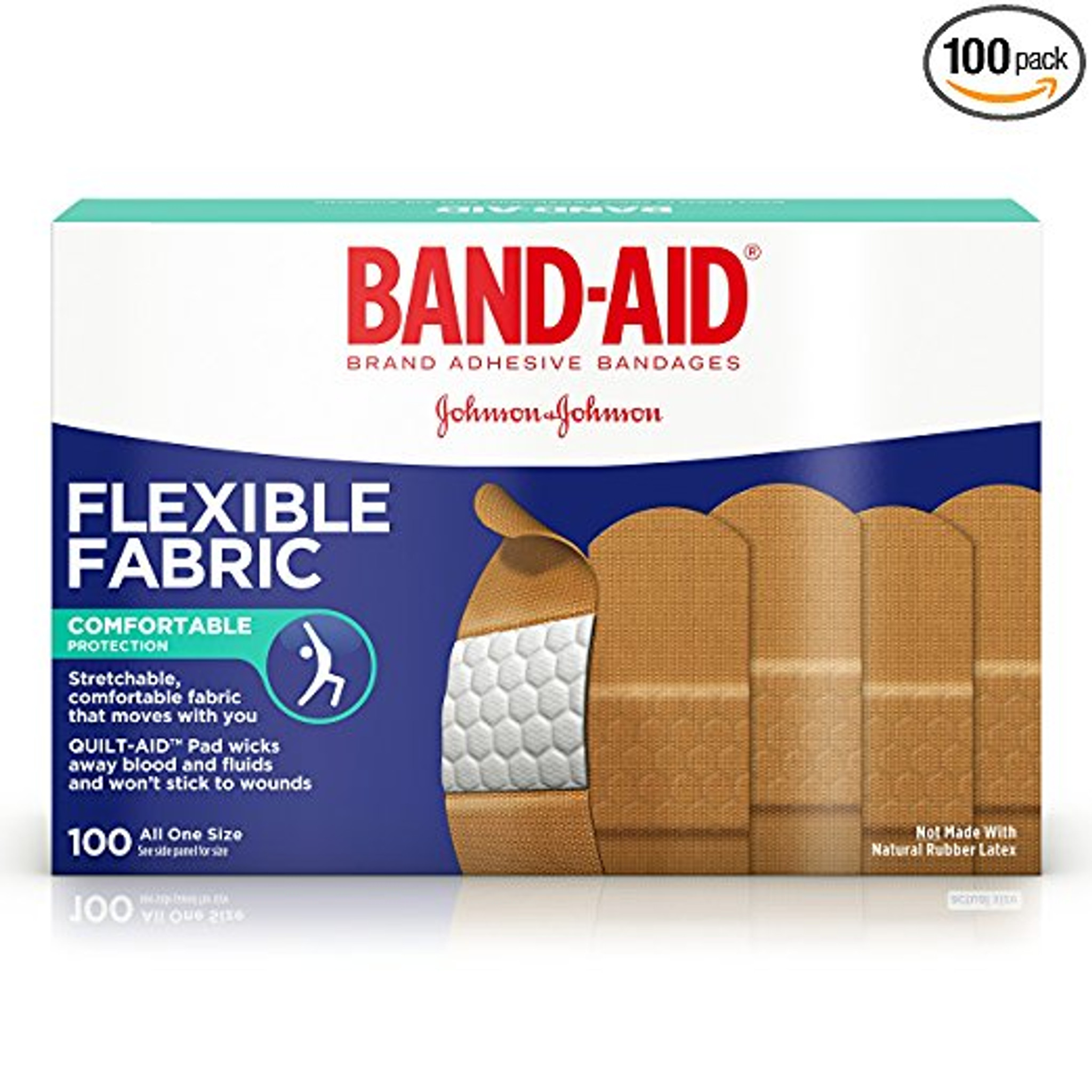 Flexible Fabric Bandages, assorted, 80 count