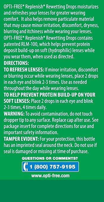 OPTIFREE Replenish Rewetting Drops 10ml