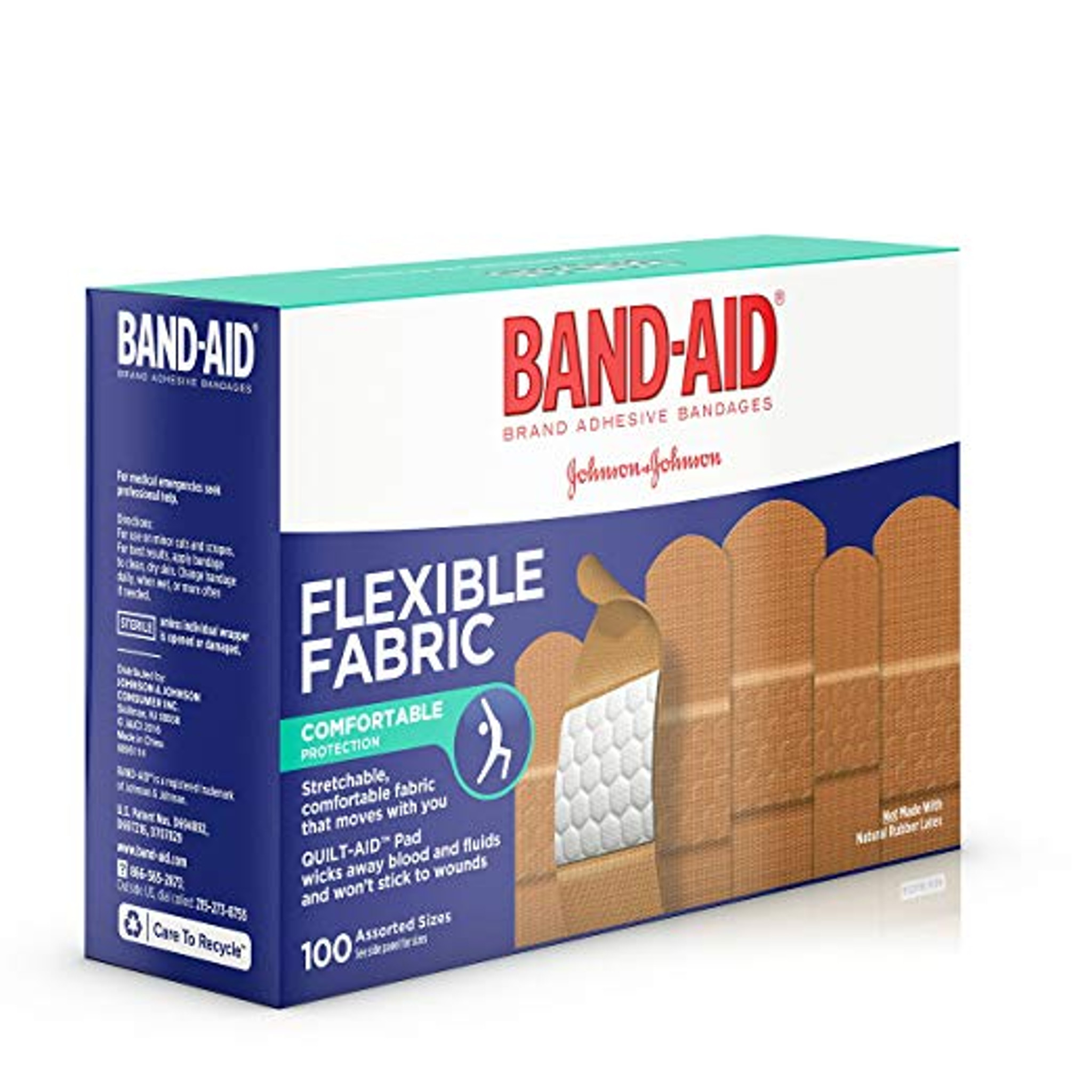 Band-Aid Brand flexible Fabric Adhesive Bandages for Wound Care