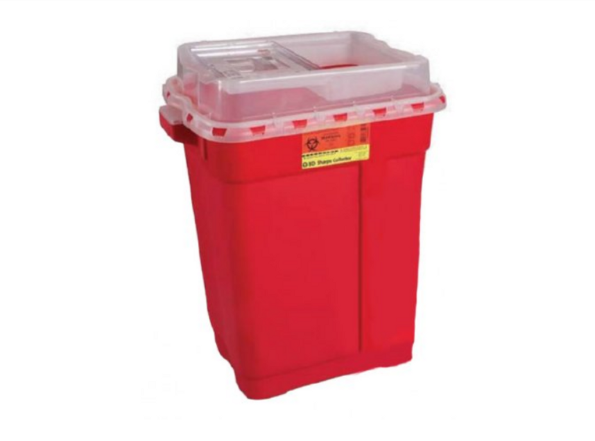 SharpSafety Sharps Container 2 gal. Vertical Entry, Red