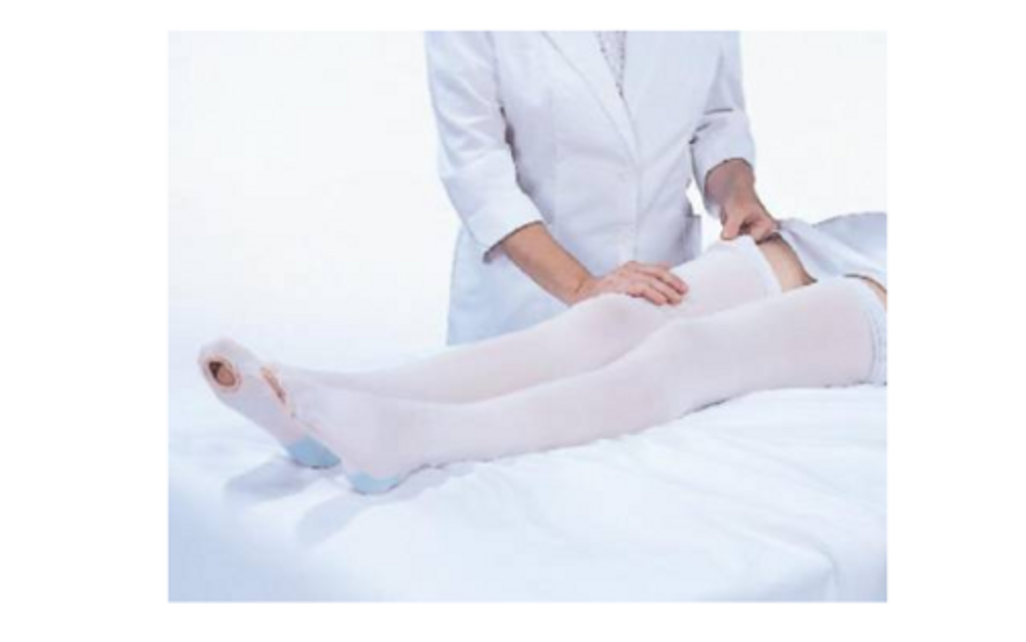 Futuro Anti-Embolism Stocking, Thigh Length, Closed Toe White Large,  Regular