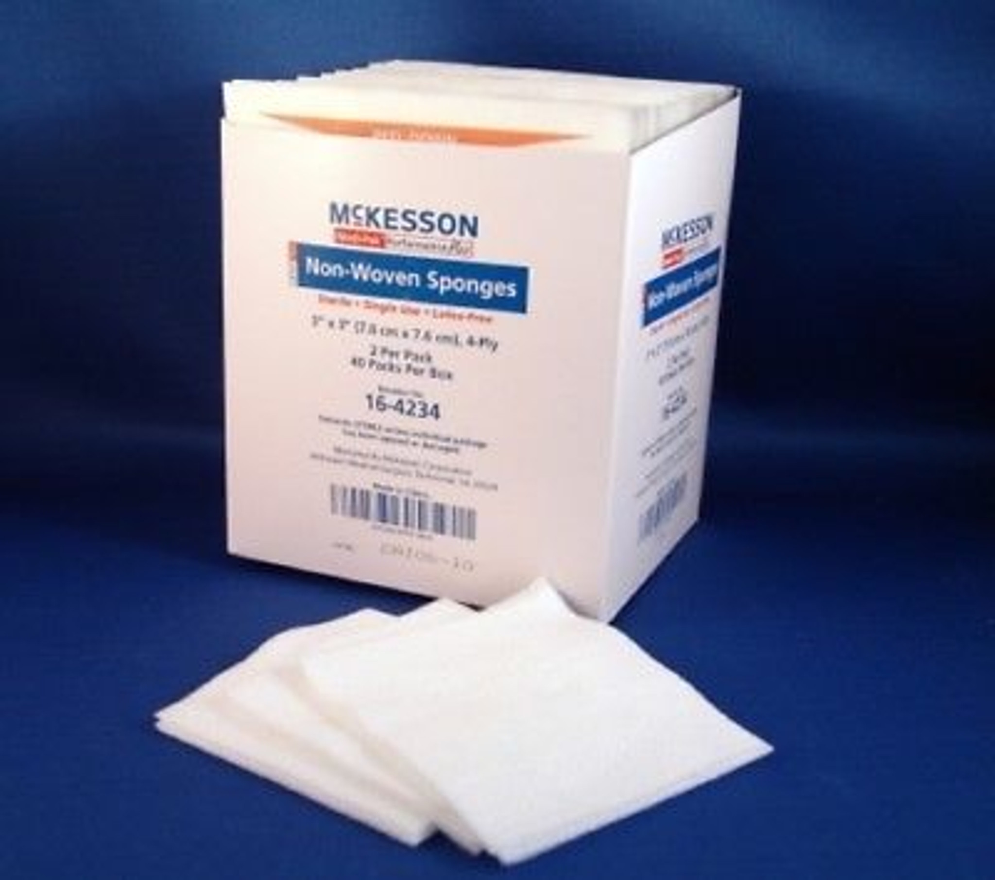 NonWoven Sponges 4Ply 3 X 3 Inch 2 Per Pack,