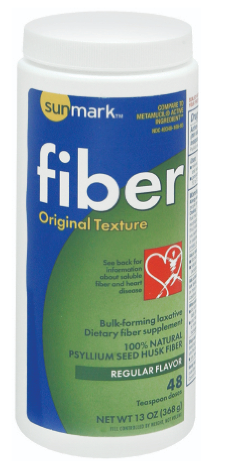 sunmark Fiber Laxative Original Texture Regular Flavor 13 oz Psyllium