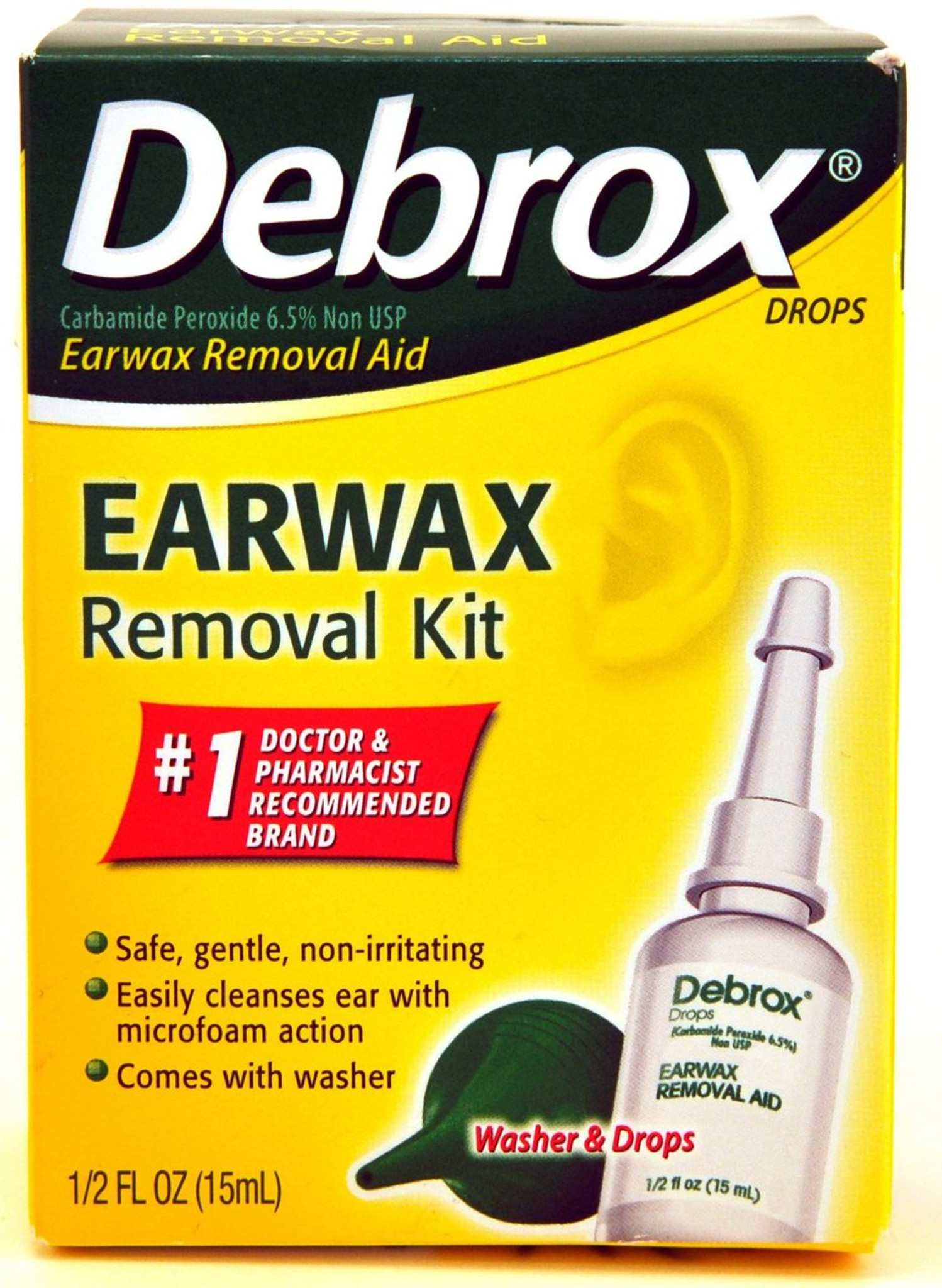 Debrox Earwax Removal Kit (Drops and Ear Syringe Bulb) - User Review 