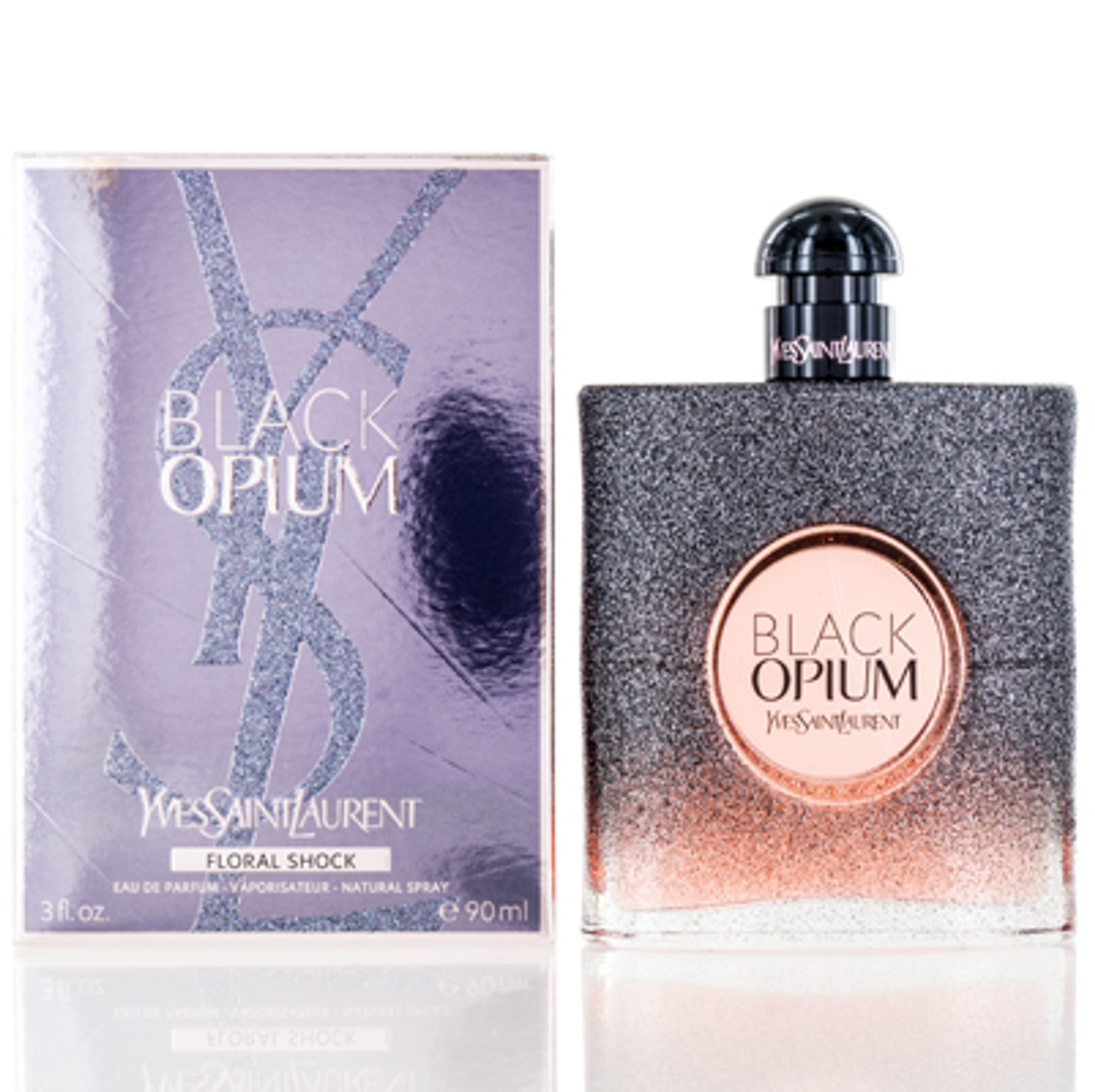 YSL Eau De Parfum Spray for Women, Black Opium, 3 Ounce