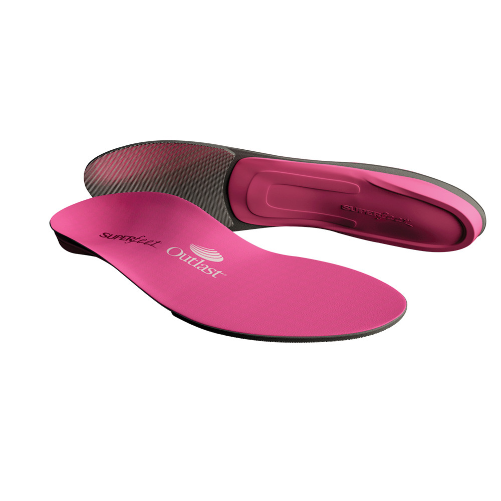 SUPERFEET HOT PINK INLEGZOLEN-B, JUNIOR 2.5-4 / DAMES 4.5-6