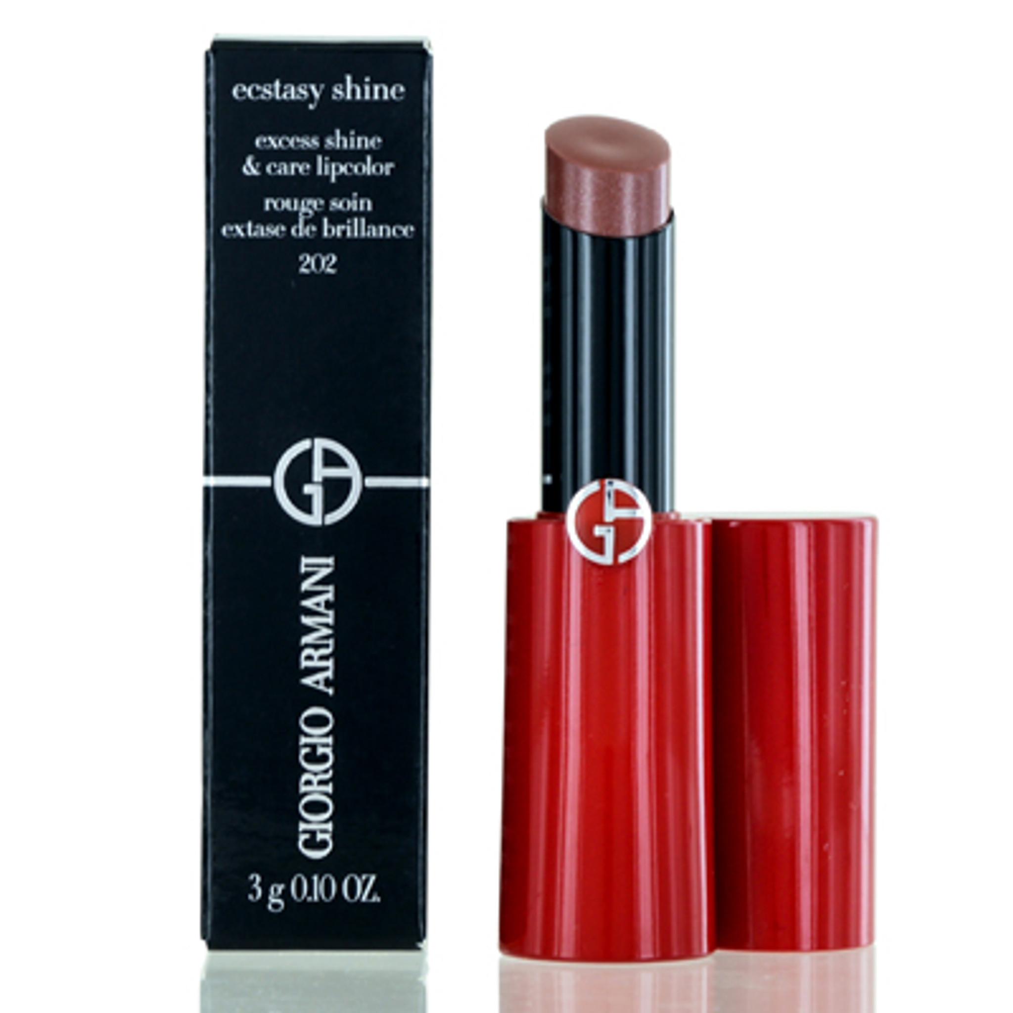 GIORGIO ARMANI ECSTASY SHINE LIPSTICK 202 BAMBOO .10 OZ 3 ML