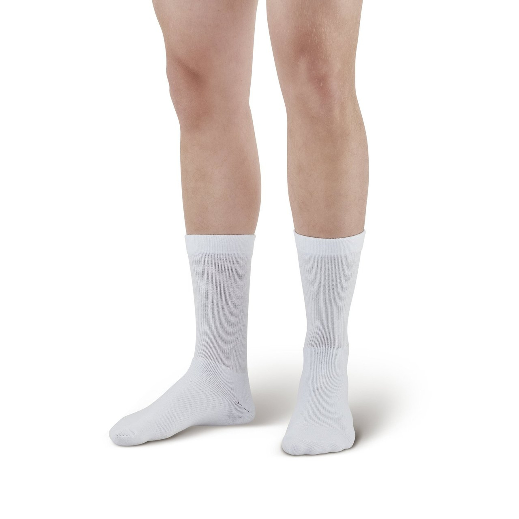 Activa CoolMax 20-30 Compression White Support Socks Crew