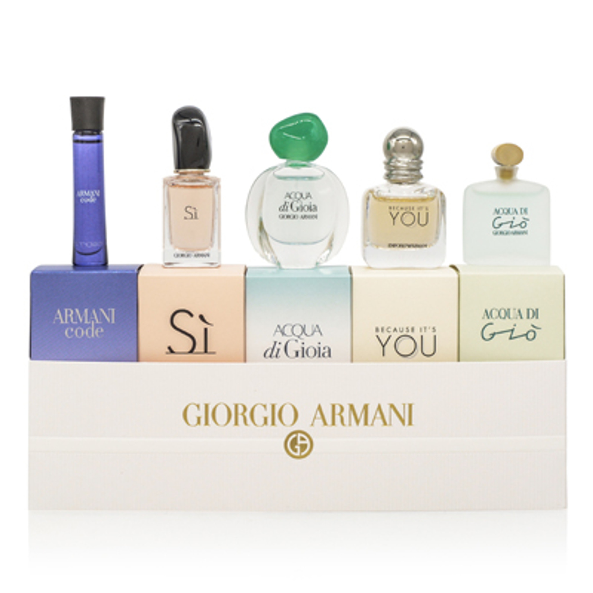 giorgio armani 5 piece miniature gift set