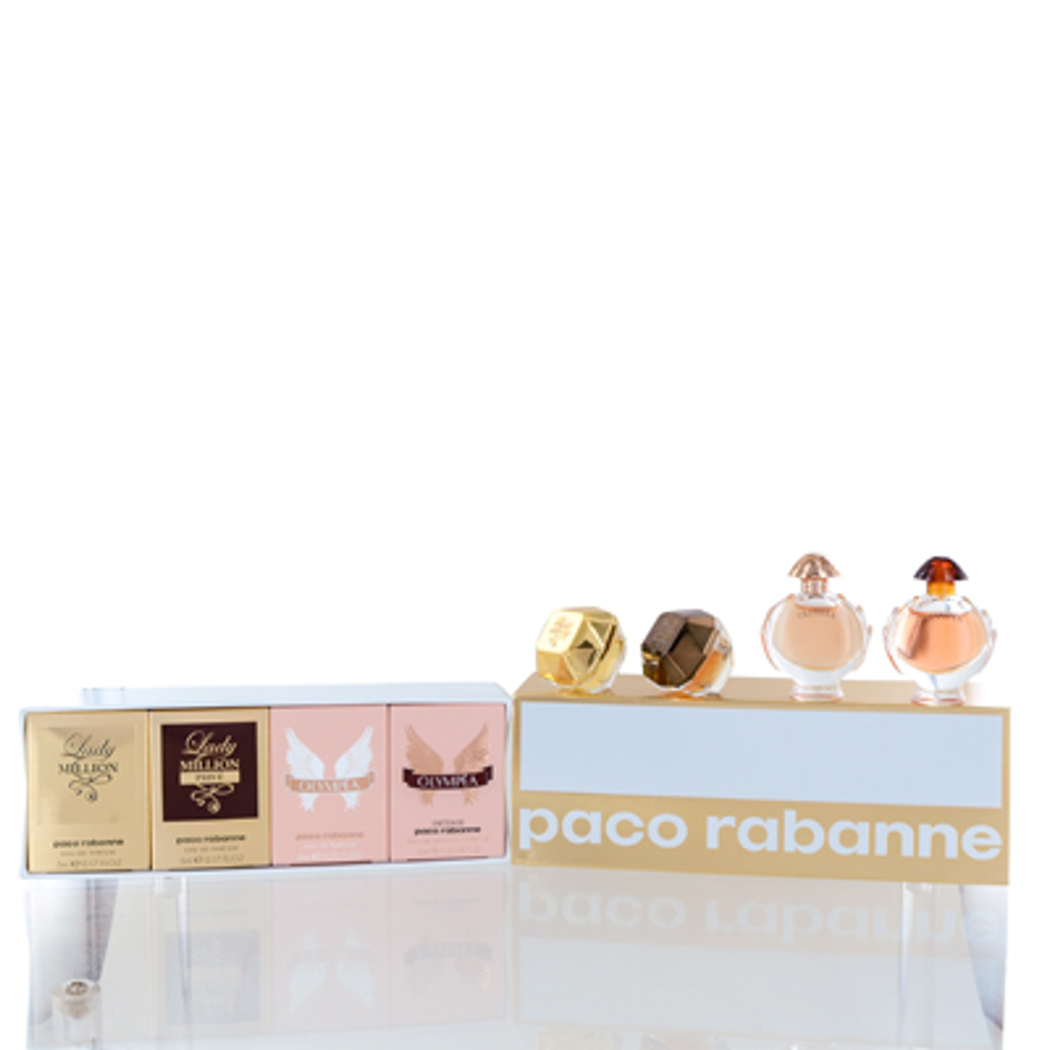 MINI SET PACO RABANNE 4 PIECE SET W LADY MILLION EDP SPLASH MINI