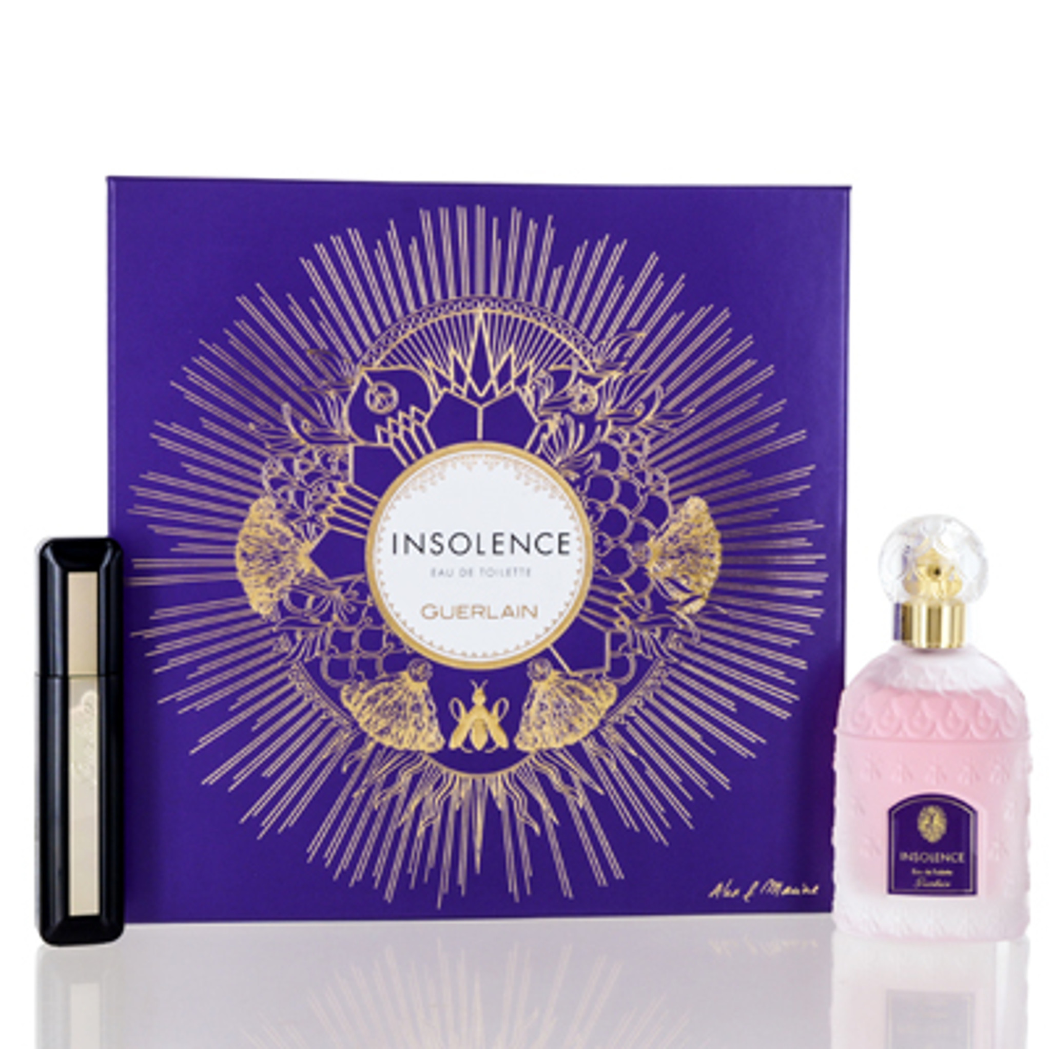 INSOLENCE GUERLAIN SET W EDT SPRAY 1.6 OZ CILS DENFER MASCARA 0.28 OZ