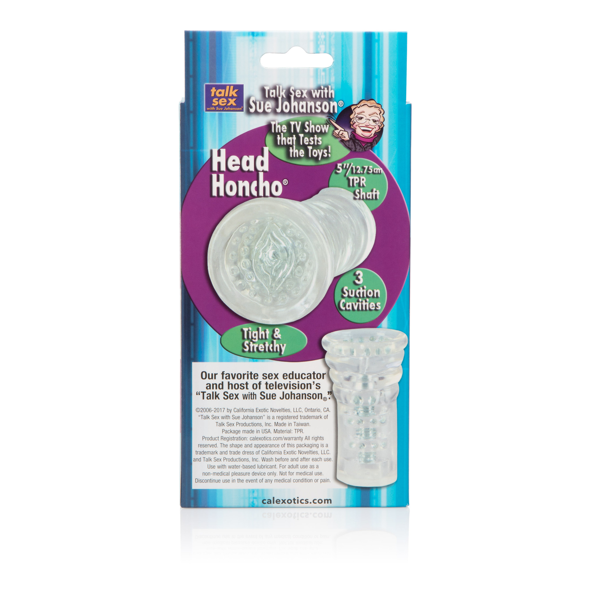 Sue Johanson Super Head Honcho Male Masturbator - Pocket Pussy Stroker Cup