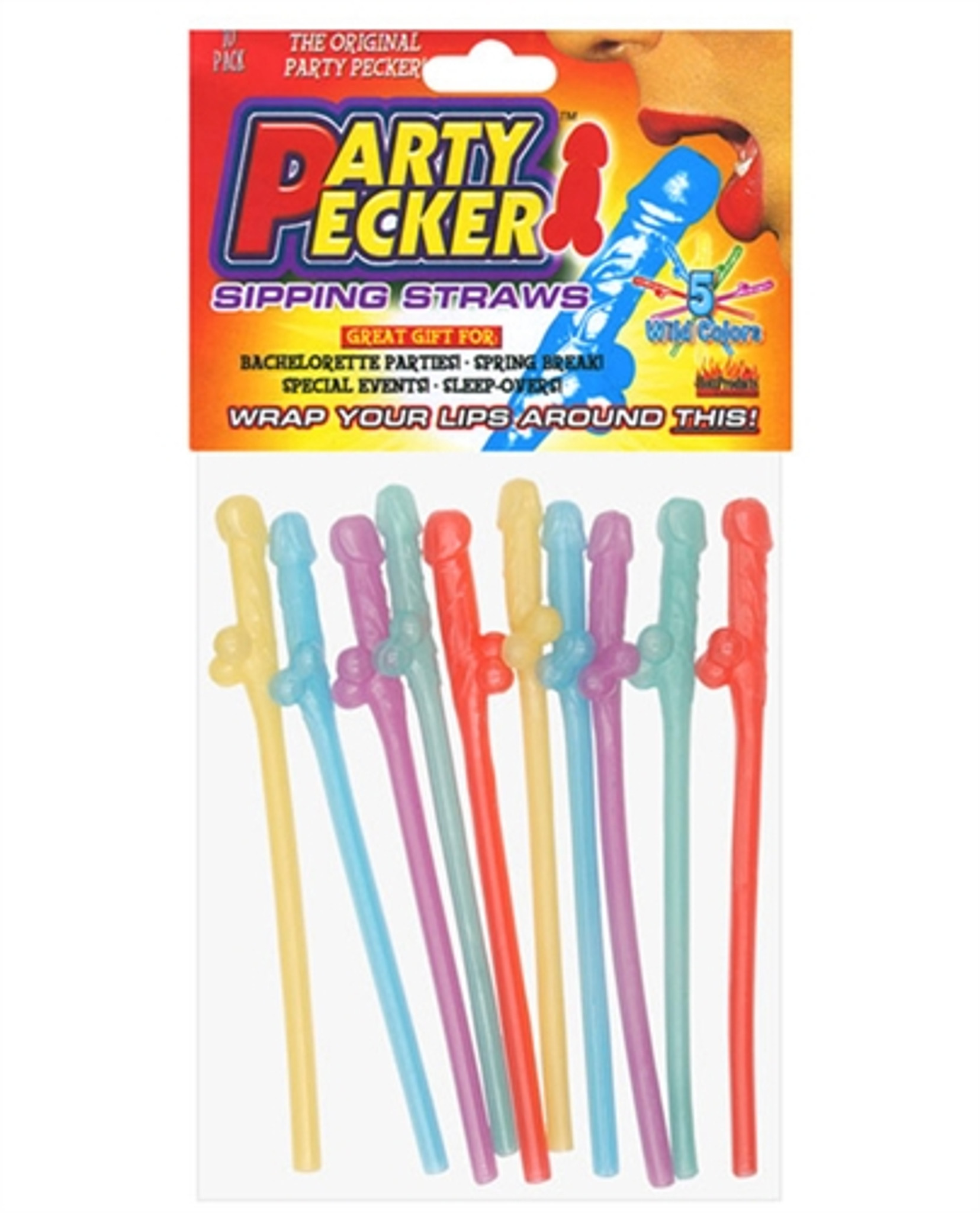 Novelty Style Sexy Penis Straws Sexy Plastic Pecker Sipper Straw