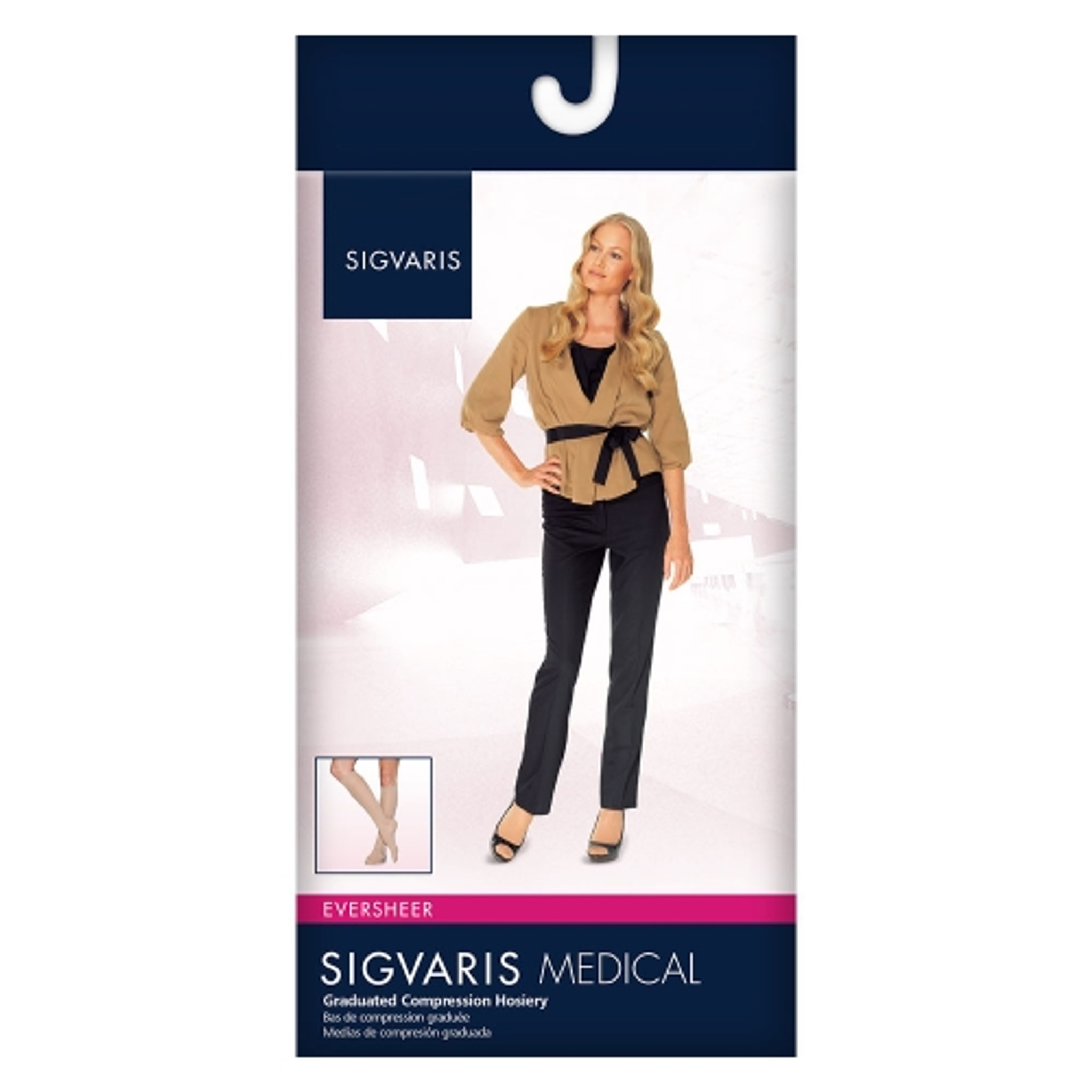 SIGVARIS Women's Style Sheer 780 Closed Toe Pantyhose 20-30mmHg 