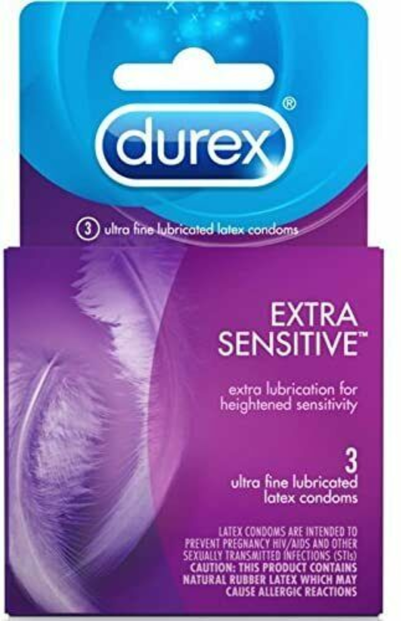 Amazon.com: Durex Extra Sensitive Condom, 3 Count (Pack of 4) : Health &  Household