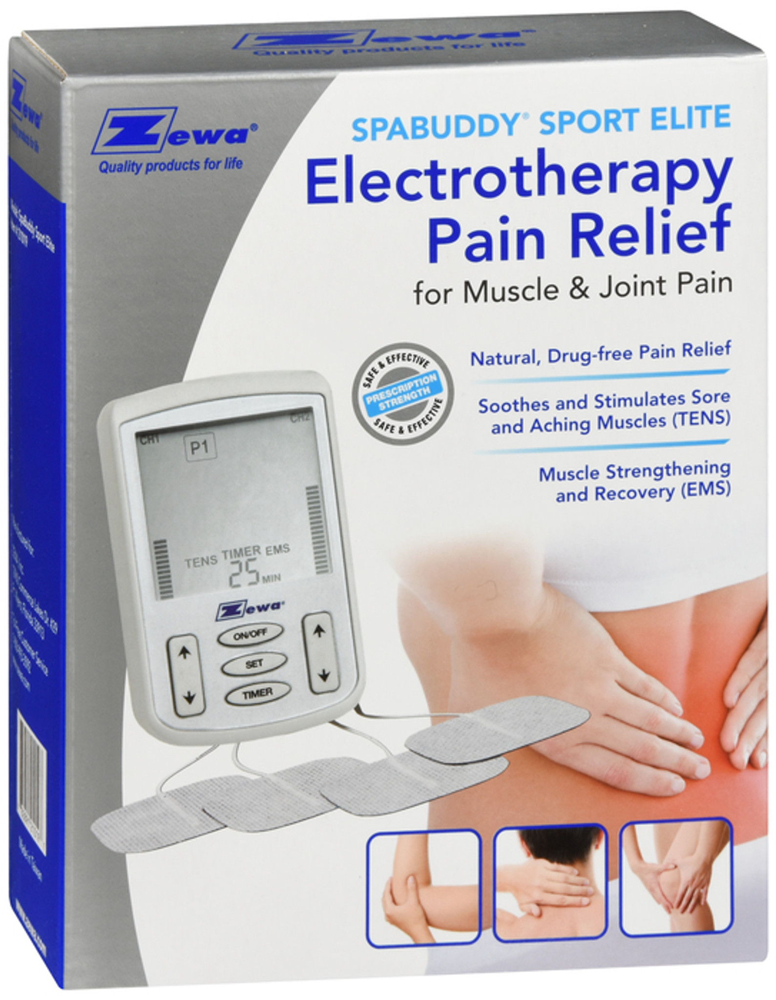 Sensiv Full-Body TENS Pain Relief Therapy with Foot Attachment