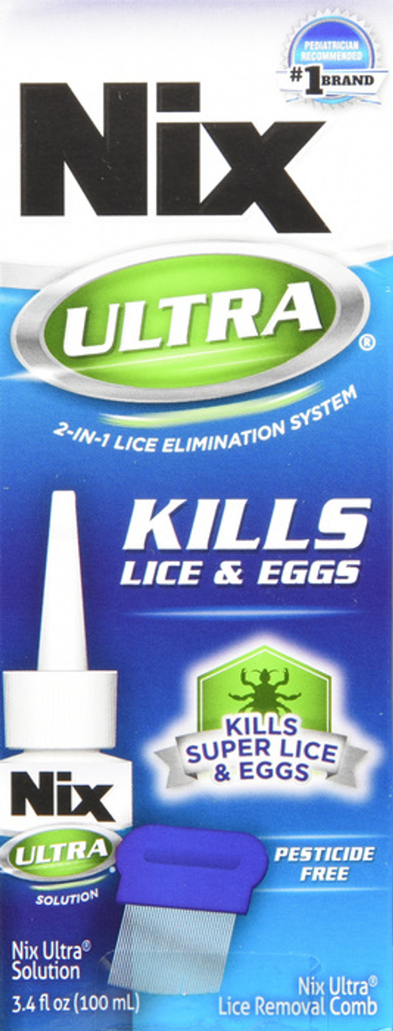 Trojan Nix Ultra 2-in-1 Lice & Eggs Solution - 3.4 oz tube