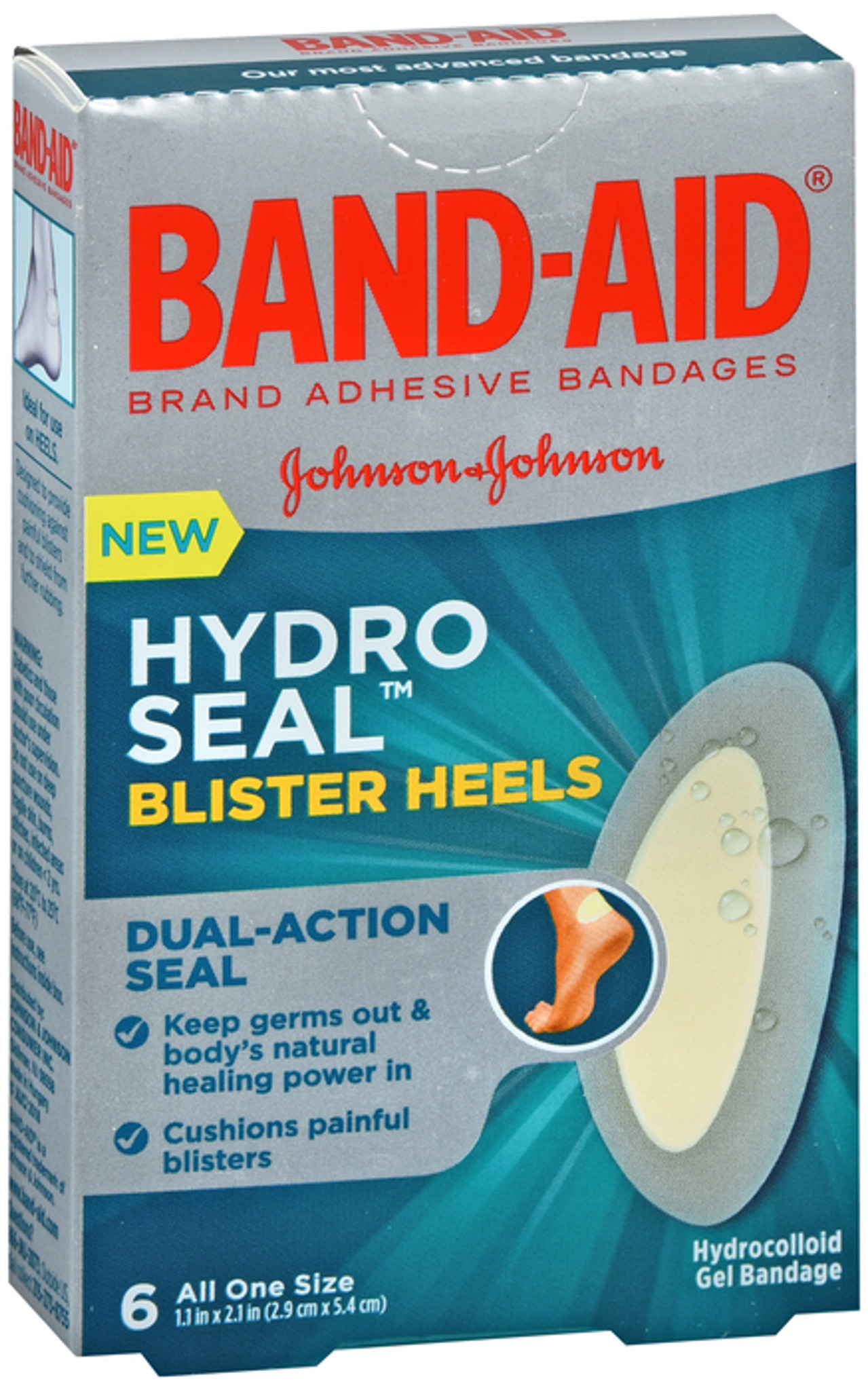 HSA Eligible | Band-Aid Hydro Seal Adhesive Bandages for Heel Blisters, 6  Count