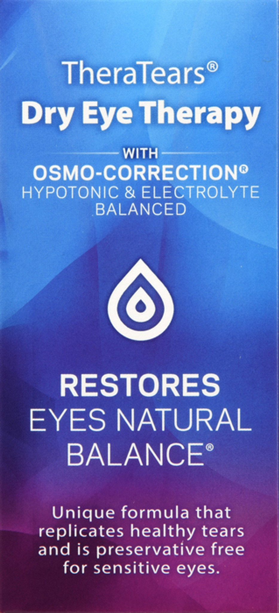 TheraTears Gotas lubricantes para ojos secos para ojos secos, gotas para  los ojos sin conservantes, 30 viales de un solo uso