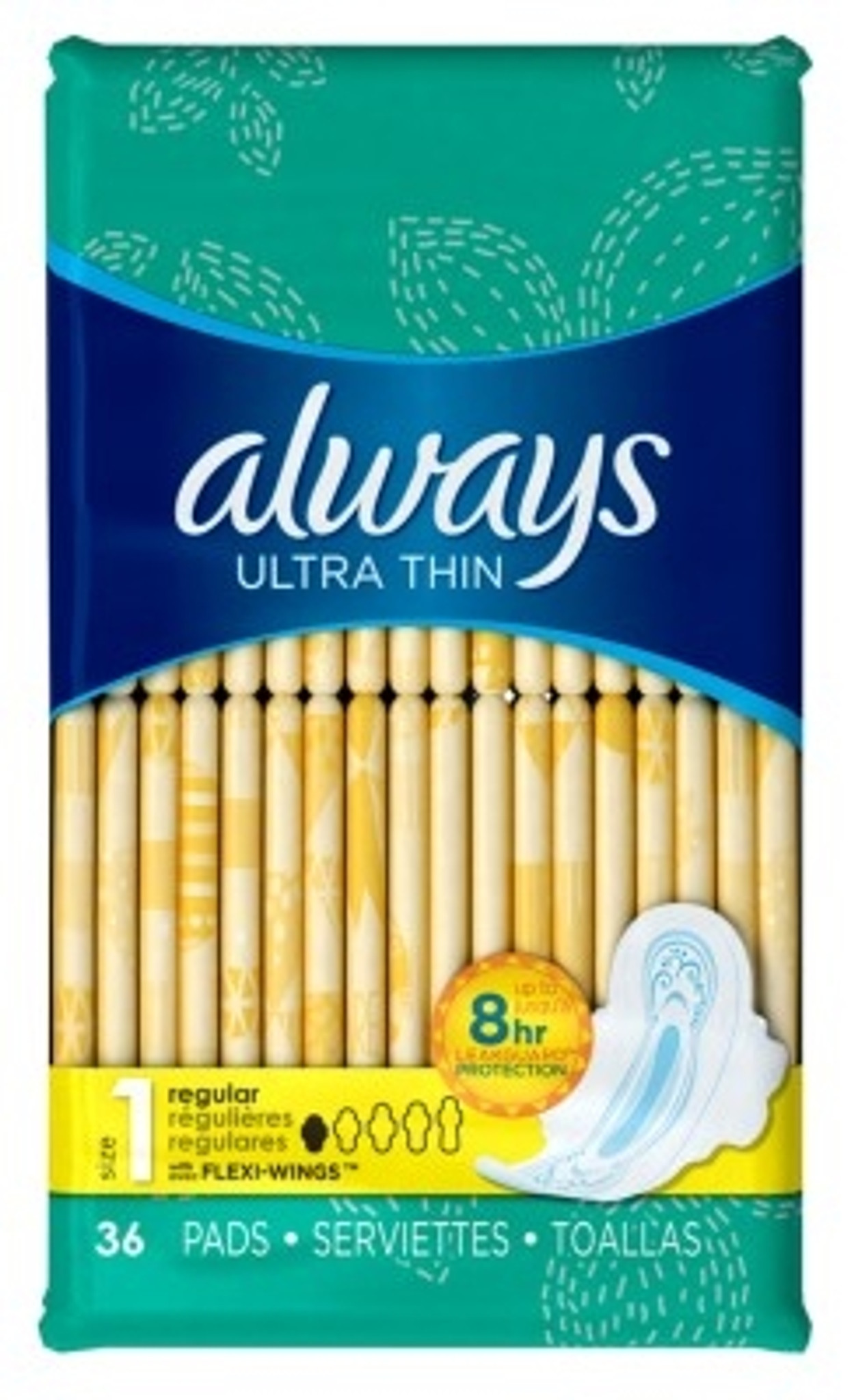 Up & Up Ultra Thin Regular Wings Pads 36 Count