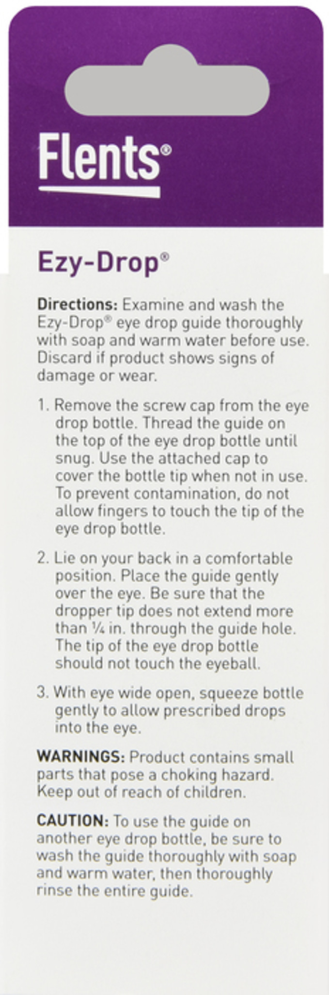 Flents EzyDrop Eye Drop Guide