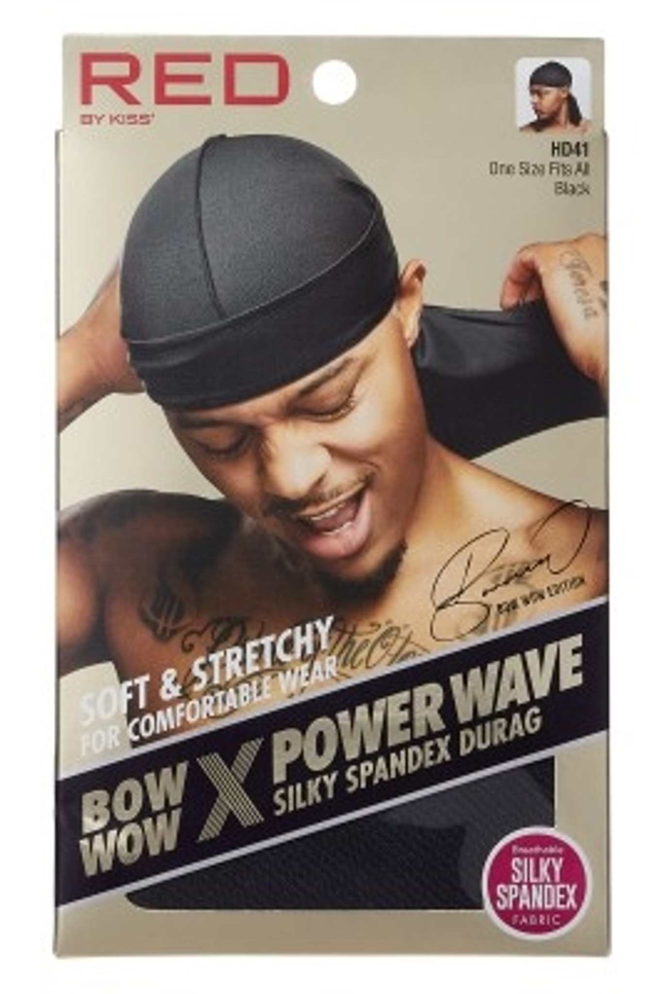 Red Premium Bow Wow x Power Wave Crushed Velvet Durag (Black)