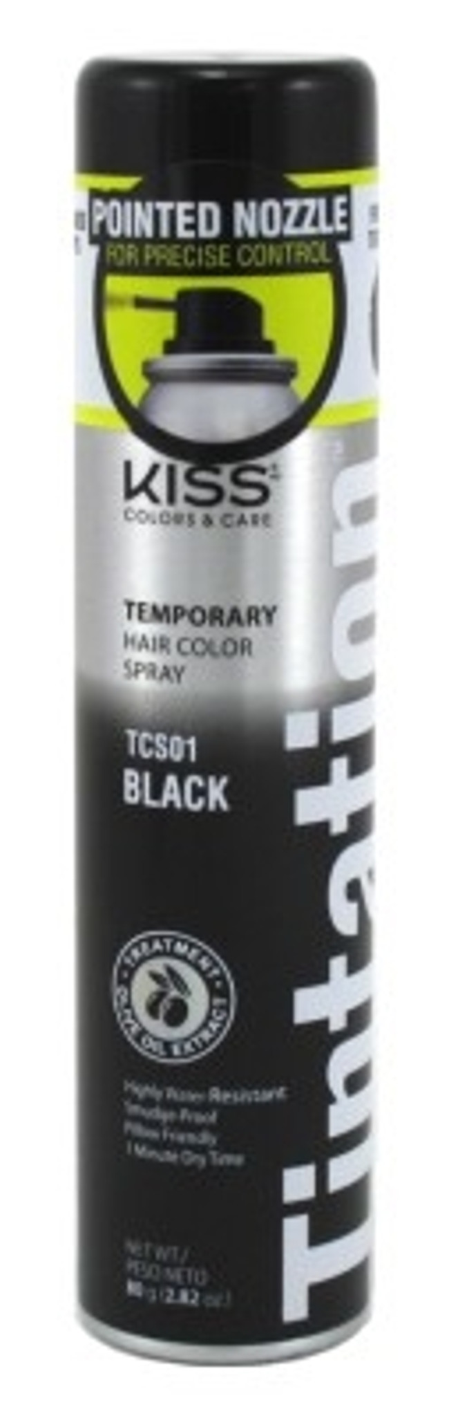 BL Kiss Tintation Temporary Color Spray Black 2.82oz---2 PACK