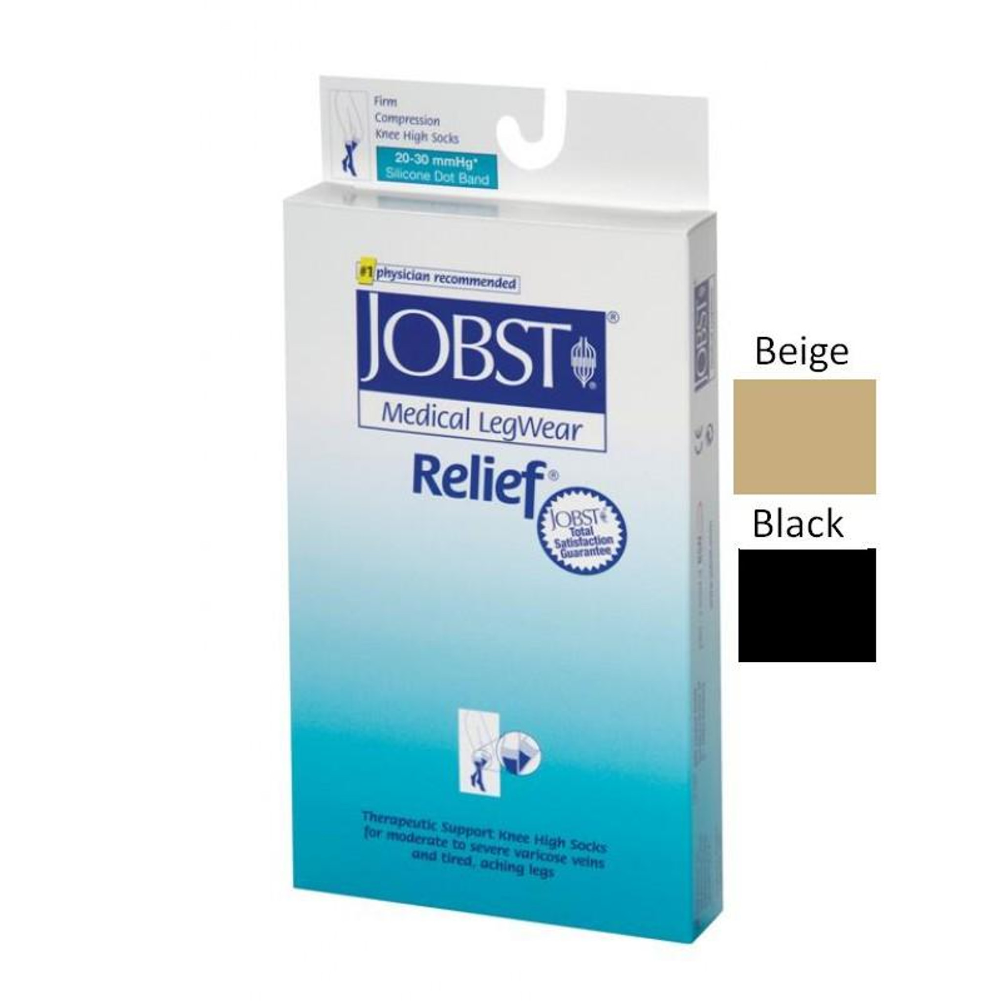 Jobst Relief Knee High CLOSED TOE Compression Stockings (30-40 mmHg) -  Unisex