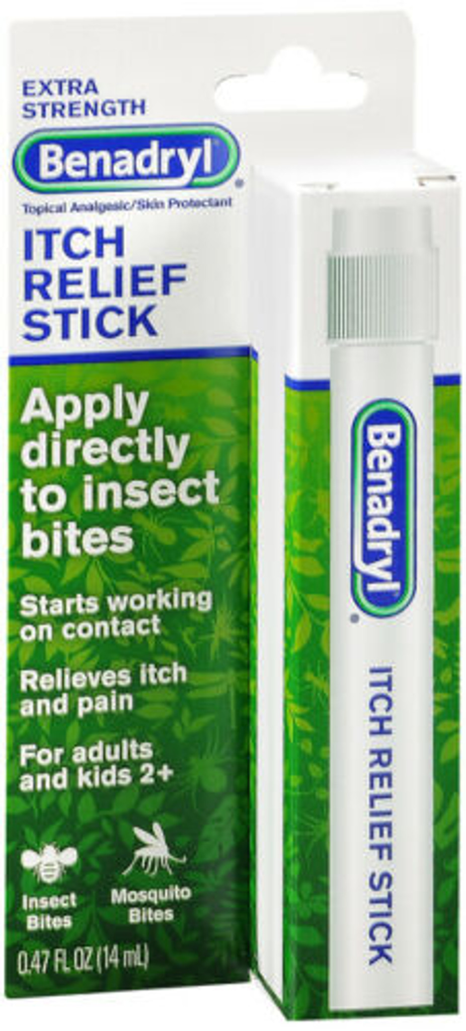Benadryl Itch Relief Stick 0.47oz / 14ml.