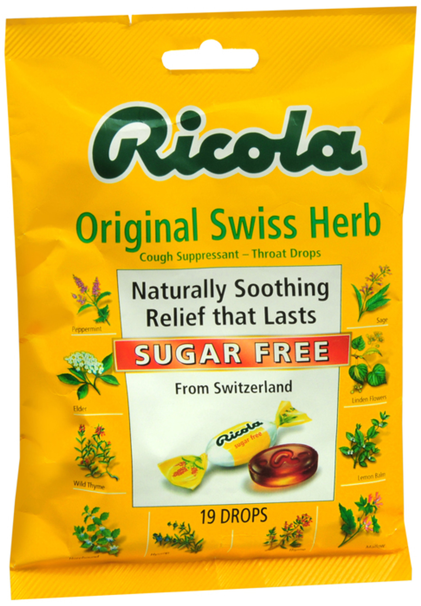 Ricola Mountain Herb Sugar Free Lozenges 19 ct 